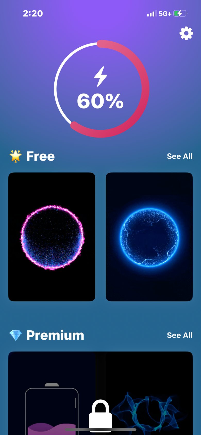 Charging Animations Play Show app screen