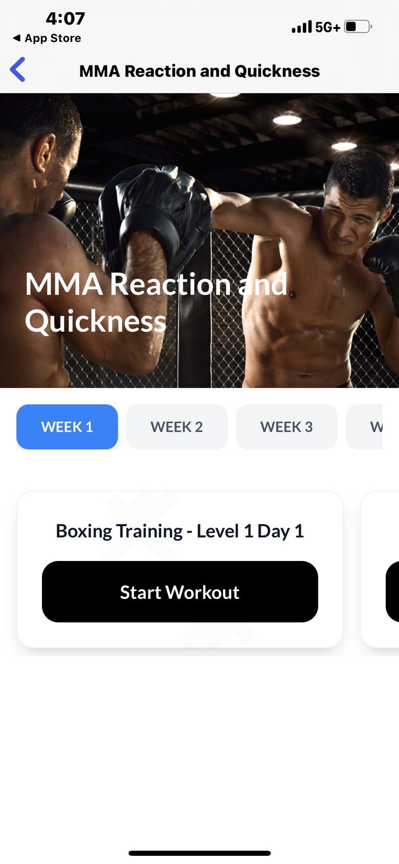 Karate Training Interval Moves screen 4