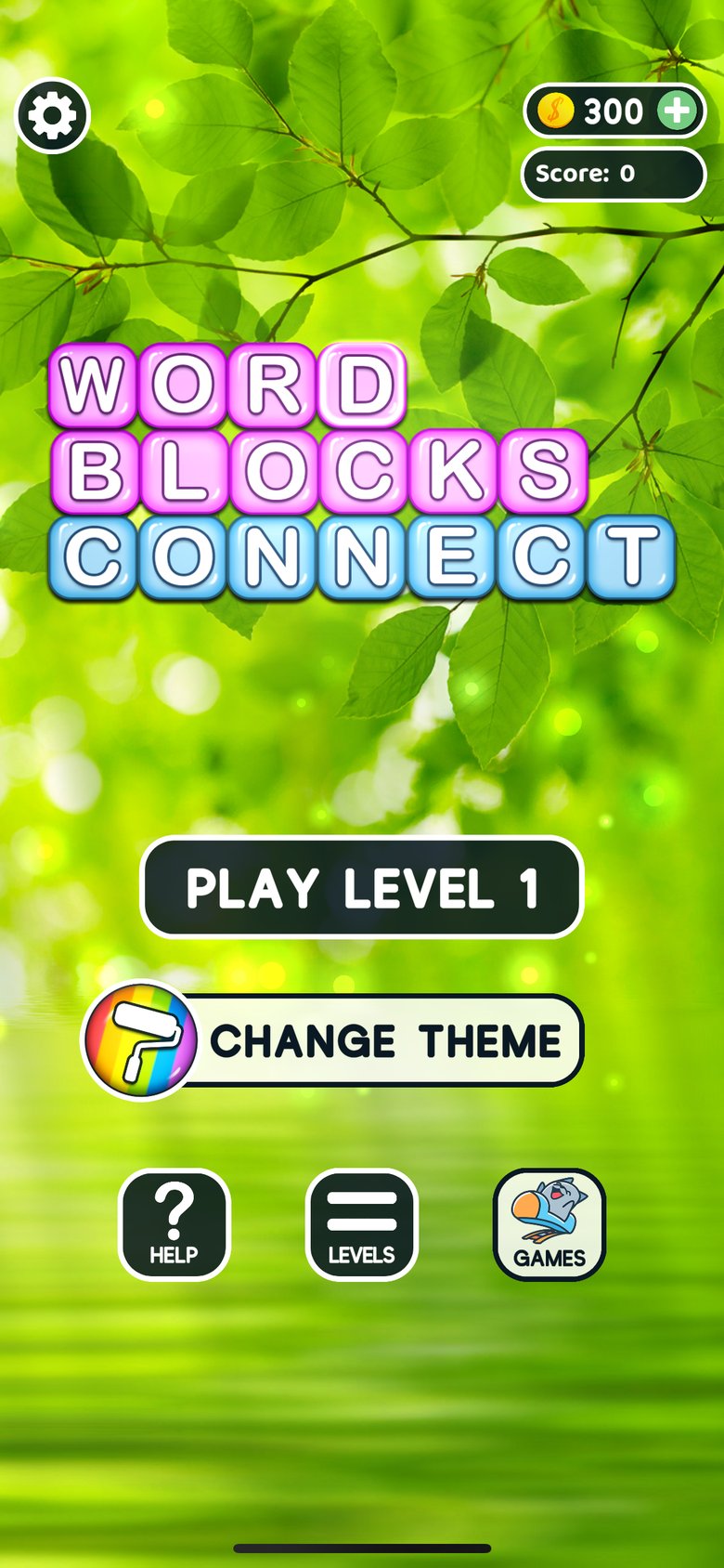 Word Blocks Connect Stacks app screen