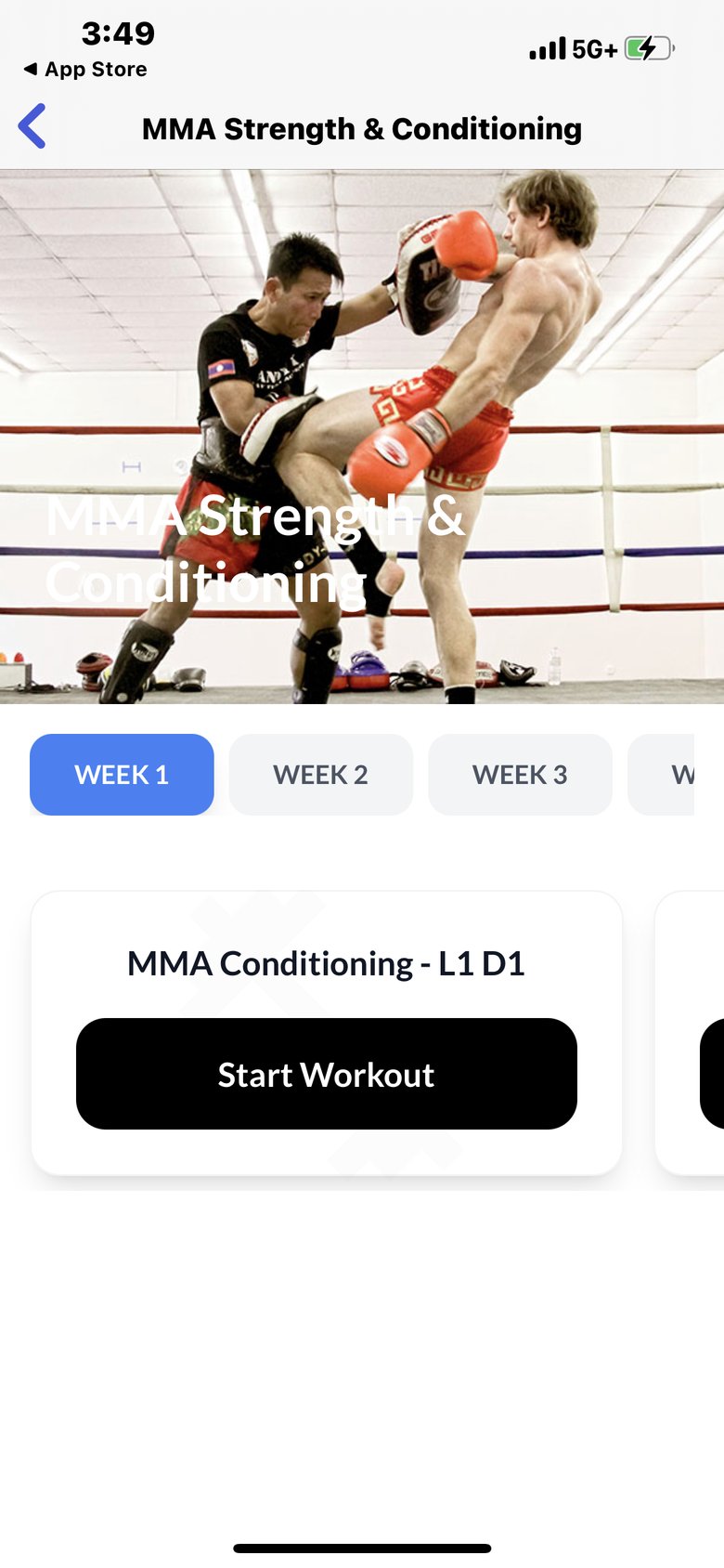Wrestling Training screen 2