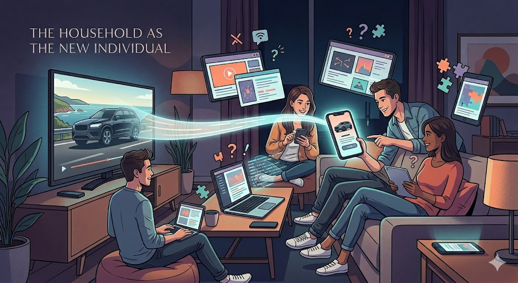 The household as the new individual: one home's TV, phones, laptop and tablet resolved across CTV and mobile by Loyal's household graph